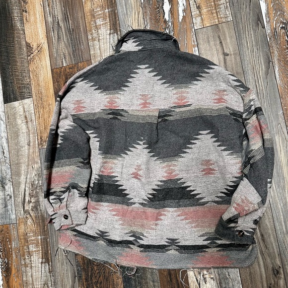 Southwestern Patterned Button-Up Jacket - Picture 3 of 4